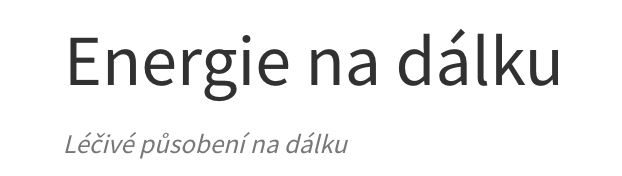 Energie na dálku